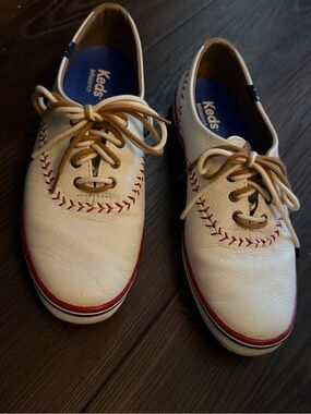 Keds Champion Leather Baseball Sneakers Women 8